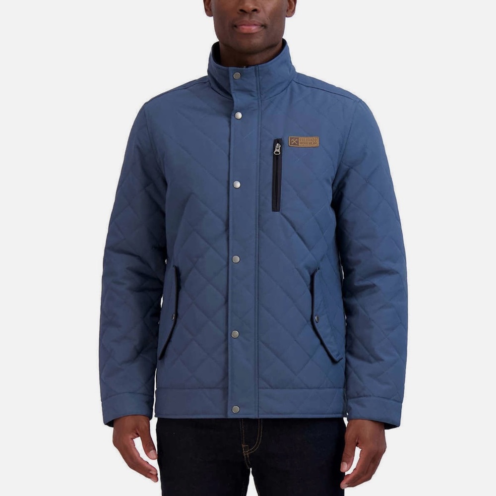 Colorado Clothing Men's‎ Diamond Quilted jacket cold weather blue size L